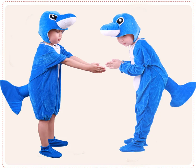 Хэллоуин детский косплей костюм дельфина животное мультфильм танцевальный