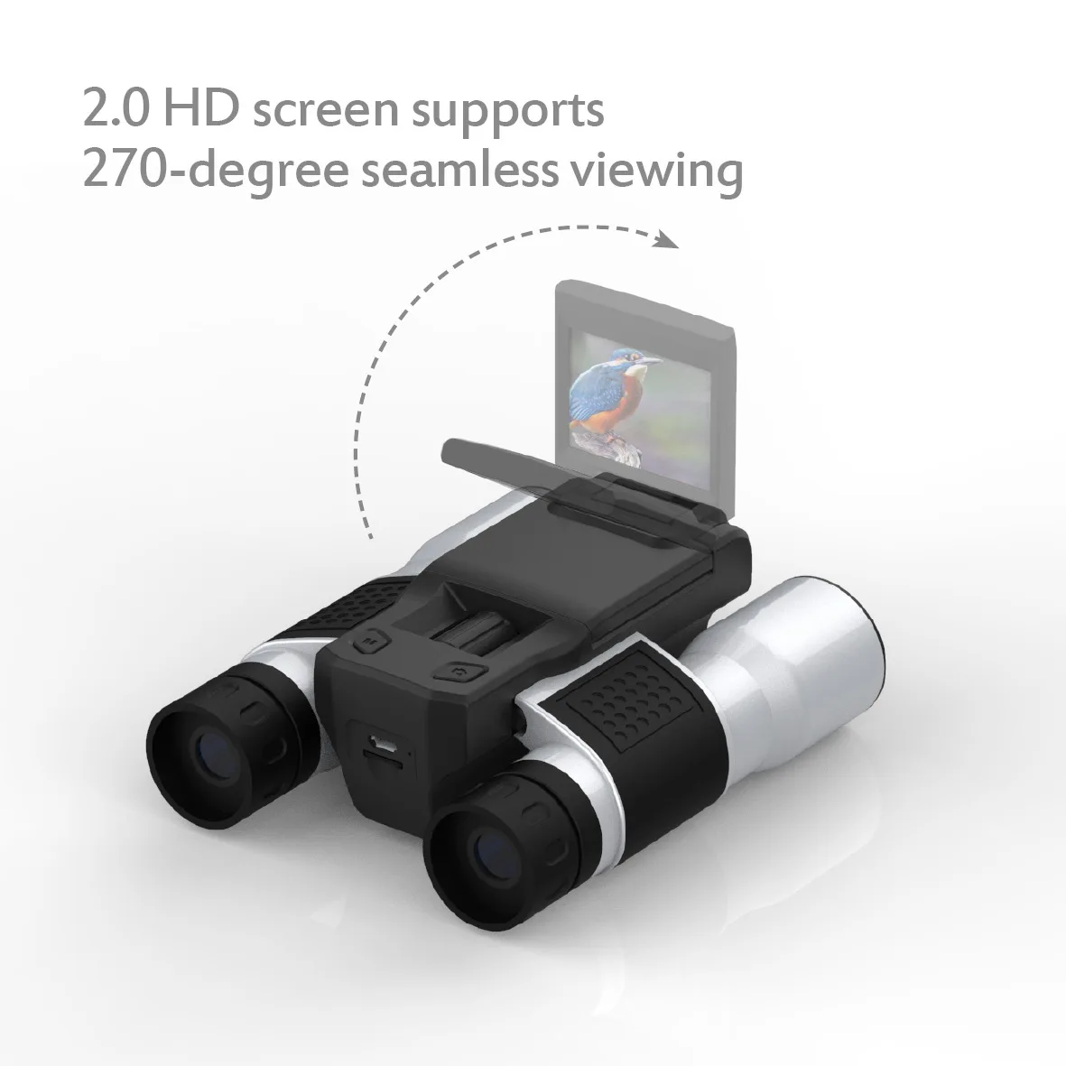 Цифровой телескоп W32 бинокль с 12x32 зумом вращающийся экран 2 0 дюйма Full HD 1080P камера