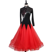 ballroom competition dance dresses women 2022 new design advanced black waltz dancing skirt ladys standard ballroom dress