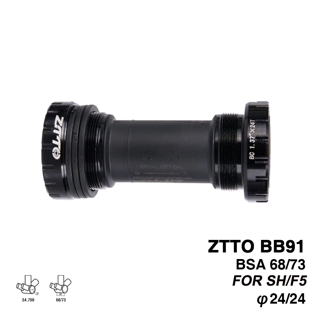 ZTTO BB91 внешний подшипник нижние кронштейны для велосипеда BSA68 68 73 резьба для деталей Prowheel 24 мм шатуны водонепроницаемый CNC MTB