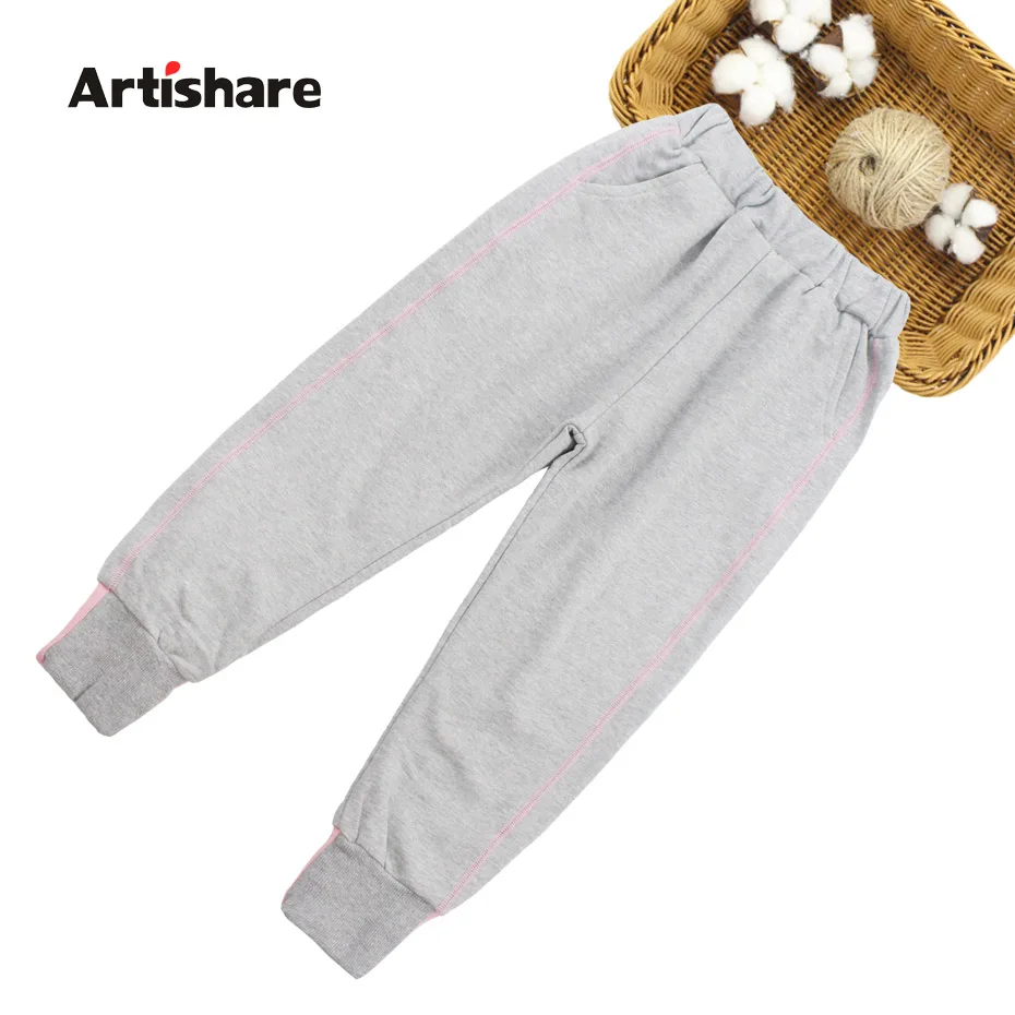 Штаны для девочек штаны в стиле пэчворк повседневные хлопковые детские осенние