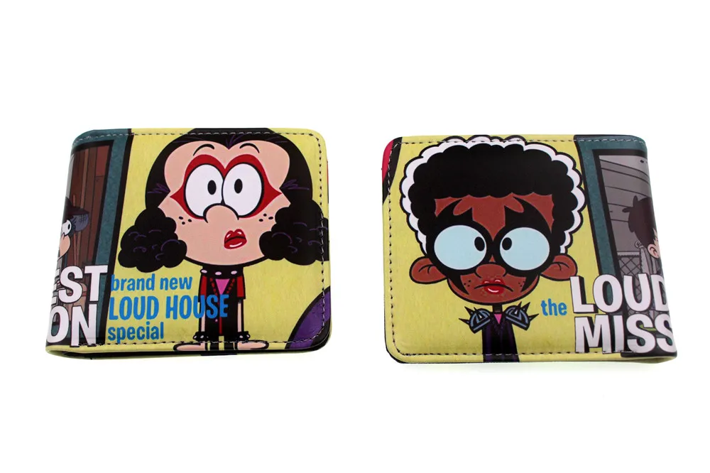 Кошелек из искусственной кожи с рисунком «The Loud House Lincoln» для мальчиков и девочек с карманом на молнии для монет, короткий двойной держатель для карт, кожаный кошелек с принтом