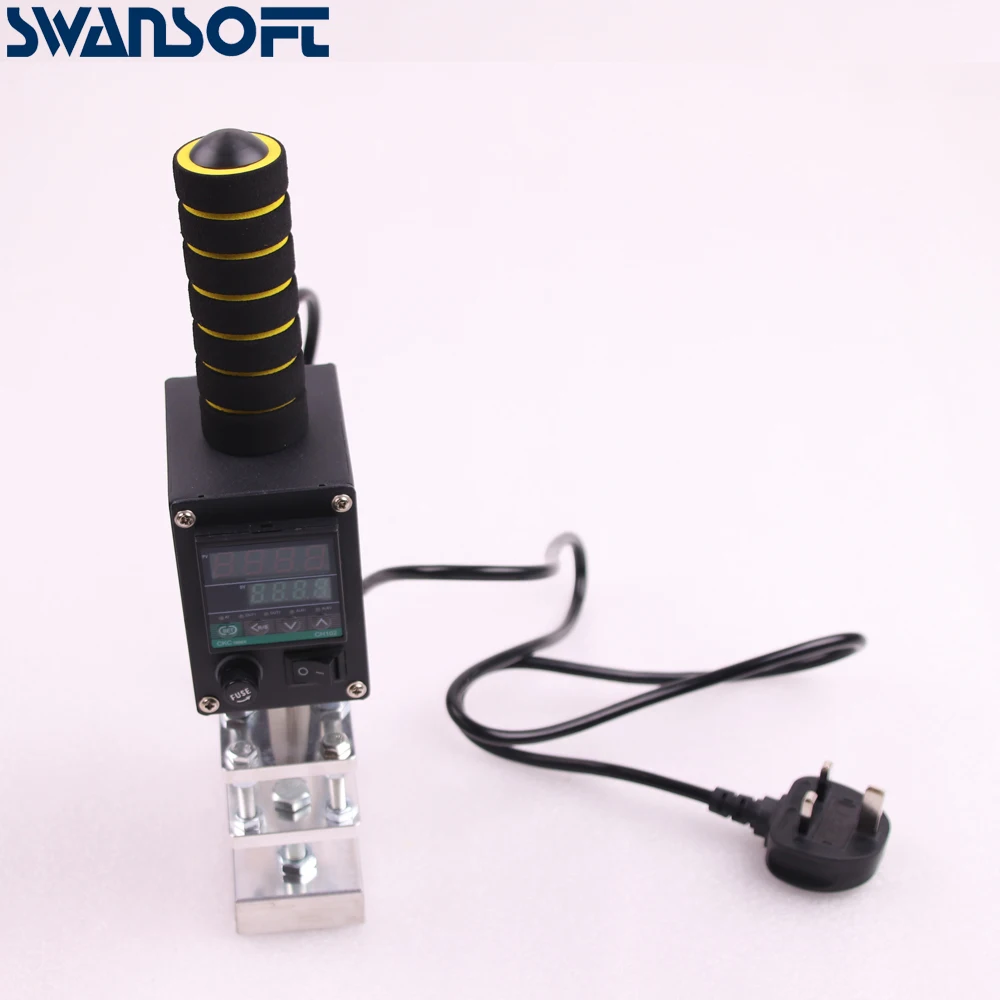 SWANSOFT Новый 90SC двухцелевой ручной кожаный логотип горячее тиснение фольгой