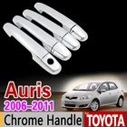 Хромированная крышка ручки для Toyota Auris E150 2006-2011, отделка крышки люка Corolla 2007 2008 2009 2010, автомобильные аксессуары, стикер, автостайлинг