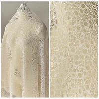 nude off white hollow car bone lace fabric lady dress veil diy sewing accessories cording material