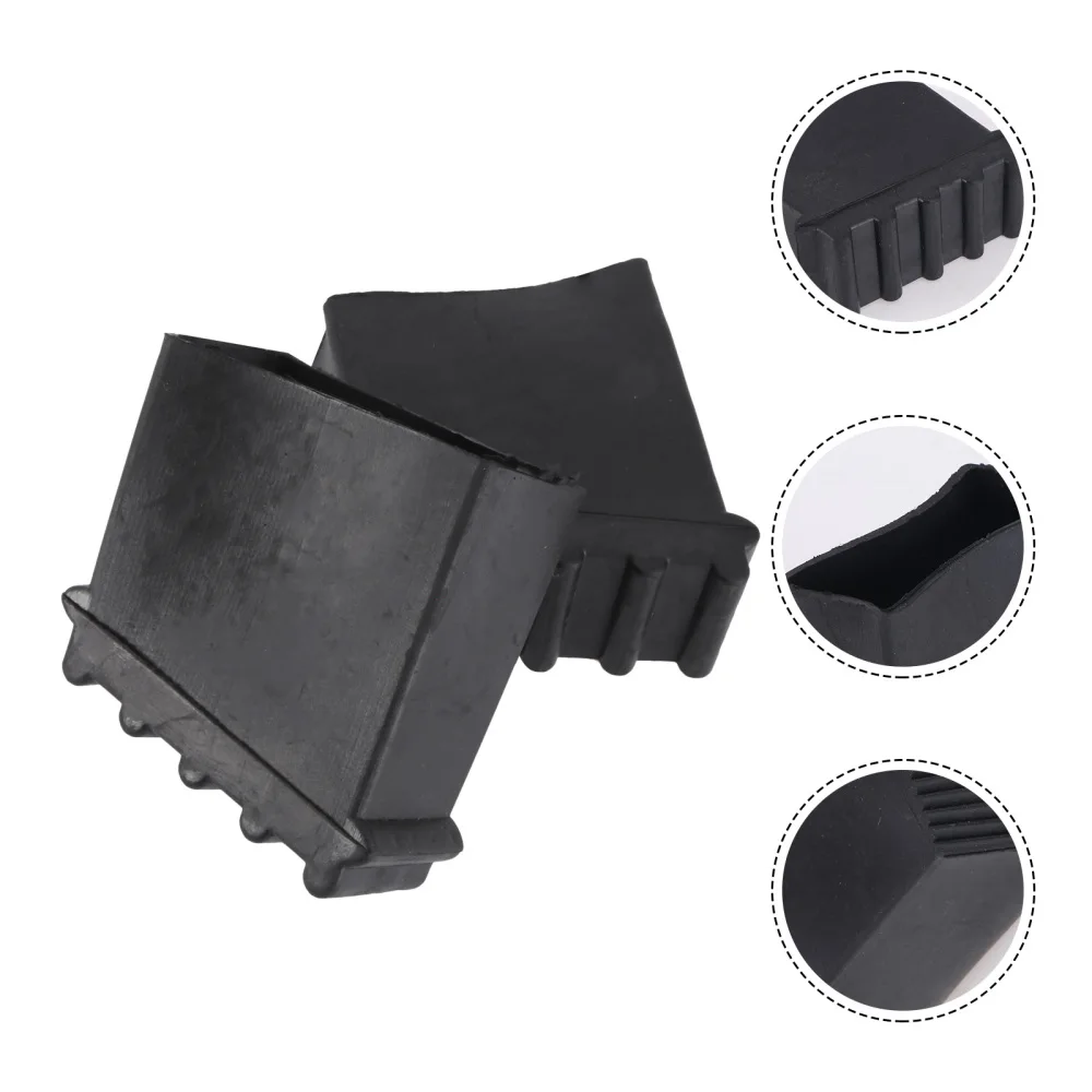 

2Pcs Household Ladder Non-slip Pads Ladder Feet Covers Ladder Accessories Black