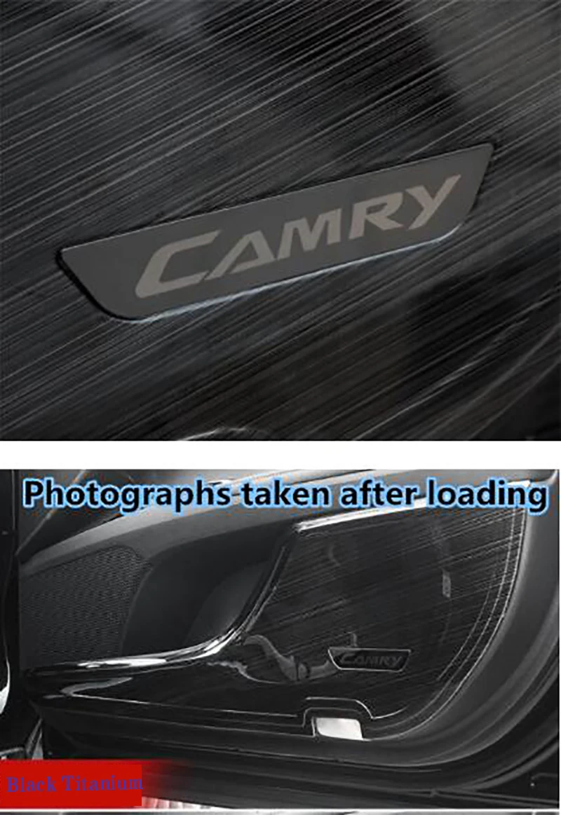 Противоскользящая Накладка для двери подходит для Toyota Camry переоборудована для, Camry специальные декоративные аксессуары из нержавеющей стали