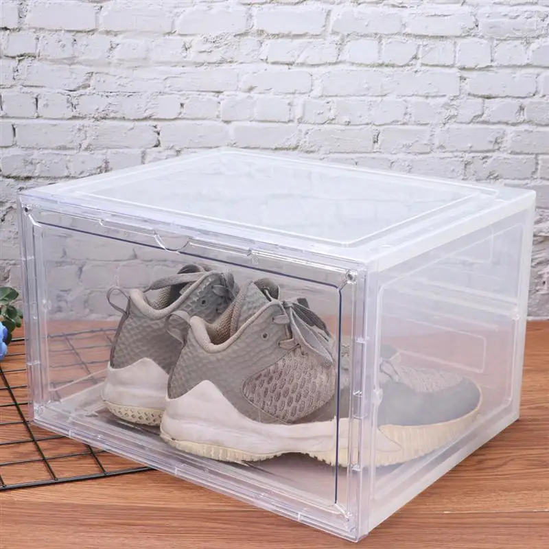 1 ед. Открыть Магнитный Тип Обувная коробка стоит утолщенной пылезащитный