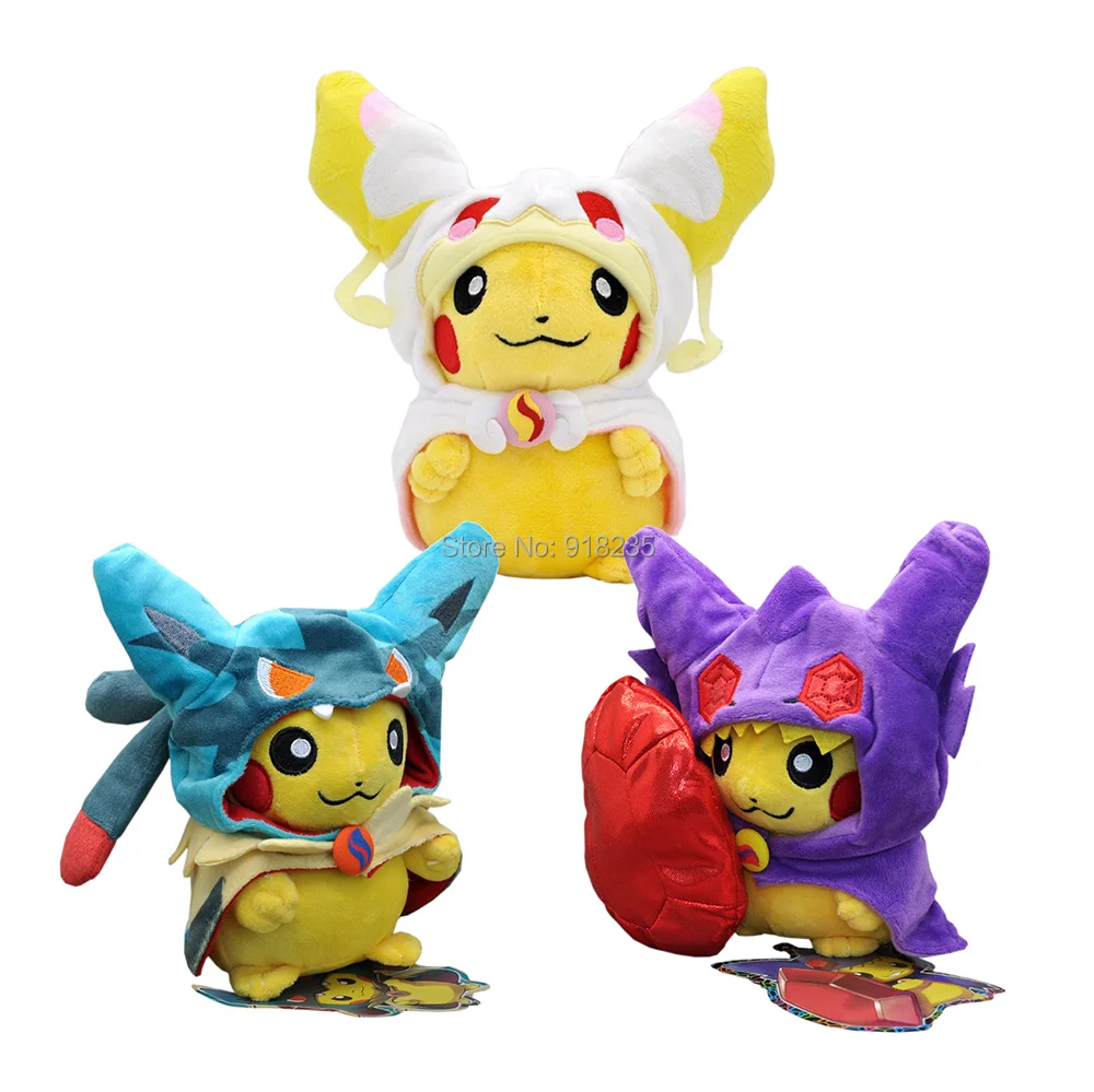 10 шт./партия Lucario Sableye Audino Cosplay Pika 20 см плюшевая кукла для детей мягкие лучшие