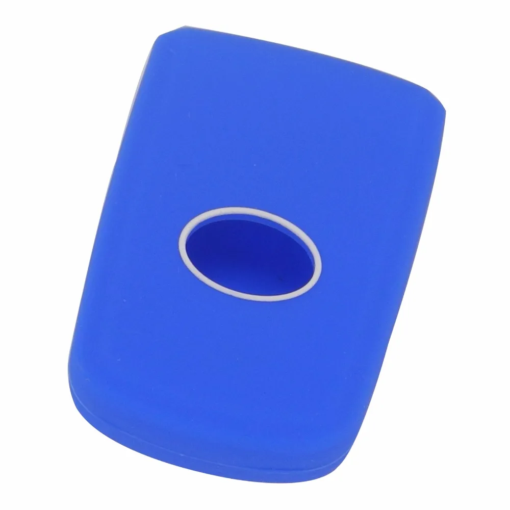 Jingyuqin Цветной силиконовый чехол для ключей от машины Toyota Camry Avalon Rav4 Highlander 2012 2013 2014