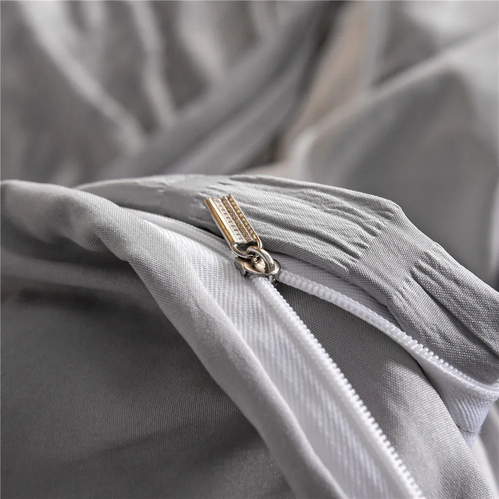 

Luxury Comforter Bedding Sets Queen King Duvet Cover Sets White Black Quilt Cover Sets