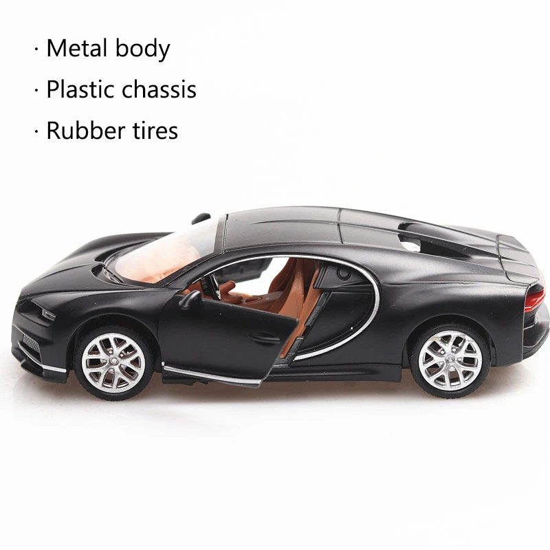 1/36 Bugatti Chiron литья под давлением брелок для автомобильных ключей модель в коробке