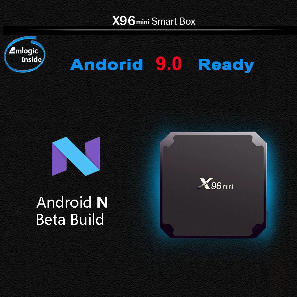 Мини ТВ приставка X96mini 10 шт./лот Android 9 0x96 2 ГБ 16 четырехъядерный Amlogic S905W 4 ГГц Wi