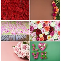 shengyongbao art fabric photography backdrops props wood board planks rose flower theme photo studio background 21413mhf 03