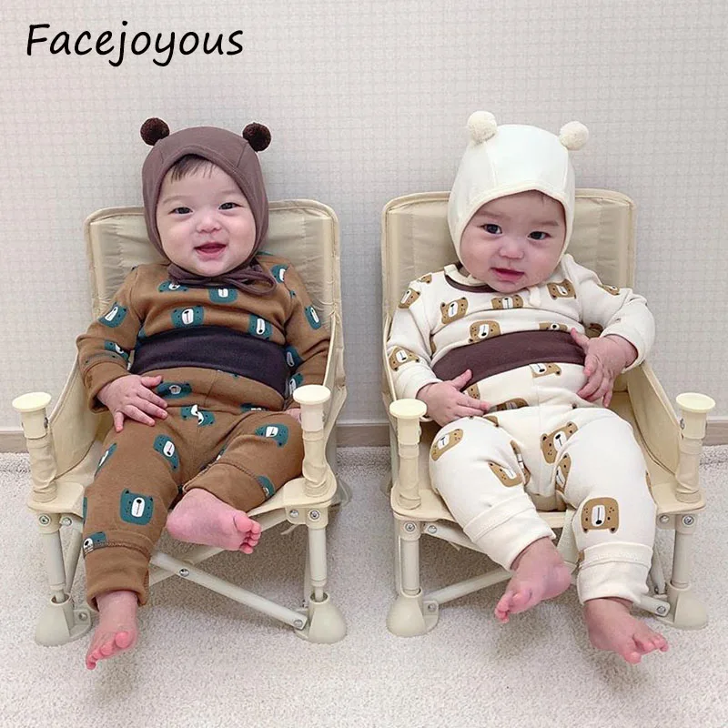 Комплект одежды для малышей Детская футболка с длинными рукавами и принтом