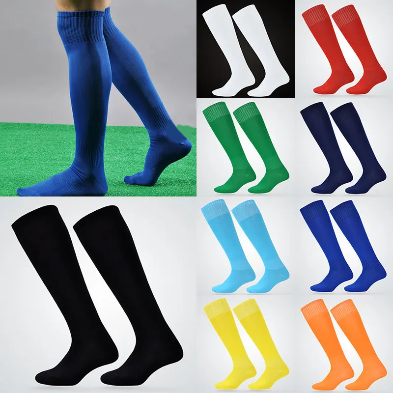 

Adult Kids Professional Soccer Socks Football Club Breathable Knee High Training Long Stocking Sports Sock for Boys Girls