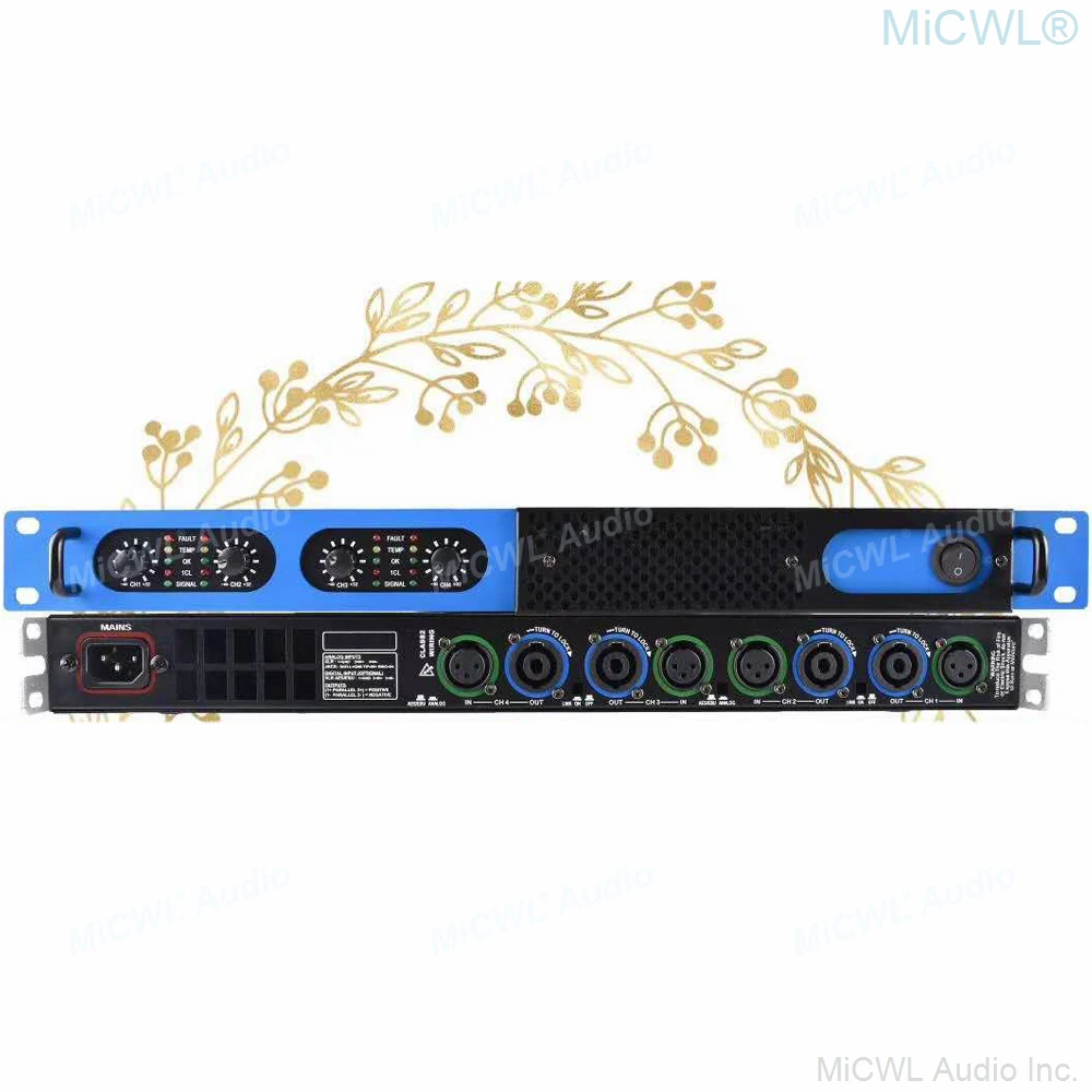 

Professional 5200 Watt Digital Power Amplifier Preamps 4 Channel 5200W Audio Power