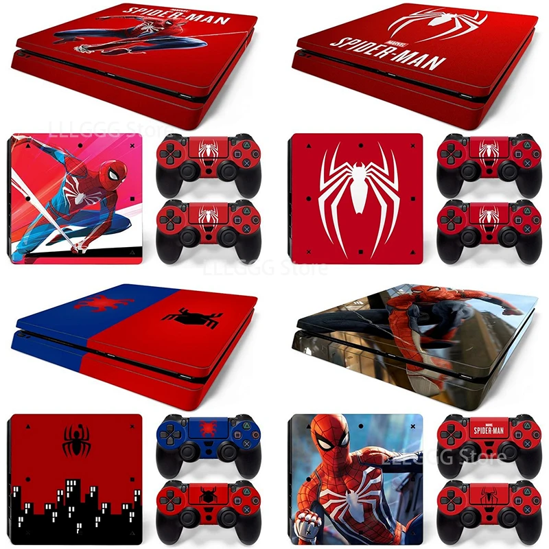 Тонкая Защитная Наклейка для консоли Ps4 с героями мультфильмов Marvel Человек-паук