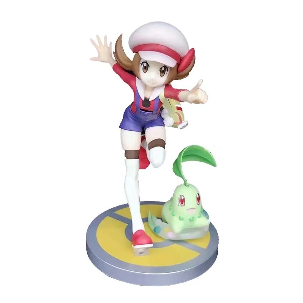 Оригинальная экшн фигурка Takara Tomy Pokemon из мультфильма Серебряная чикорита игрушки