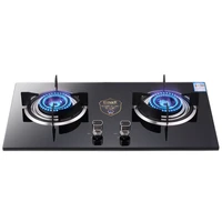 desktop gas stove natural liquefied petroleum gas stove household glass energy saving double layer stove embedded stove