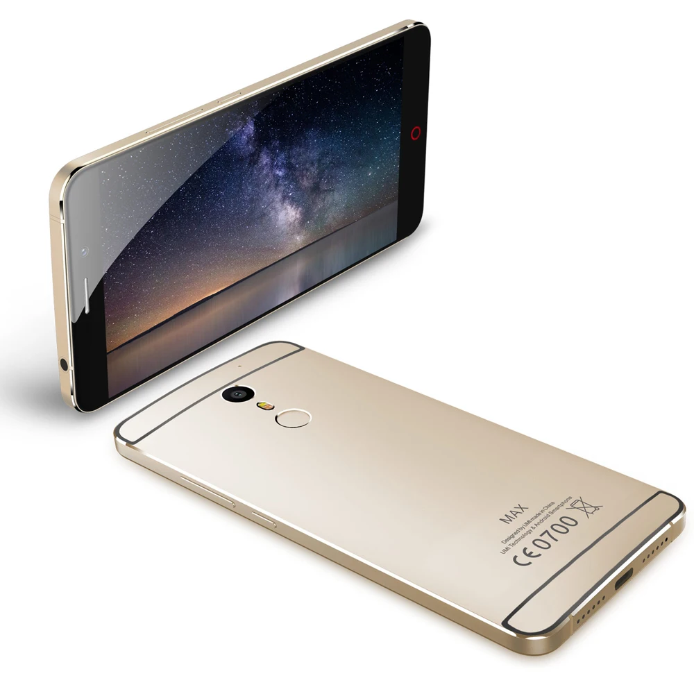 UMIDIGI MAX 4G 5.5 дюймов 2.5D FHD 1920 * 1080 Android 6.0 3GB + 16GB 5MP + 13MP Двойная камера с дактилоскопическим идентификатором Разблокировка смартфона.