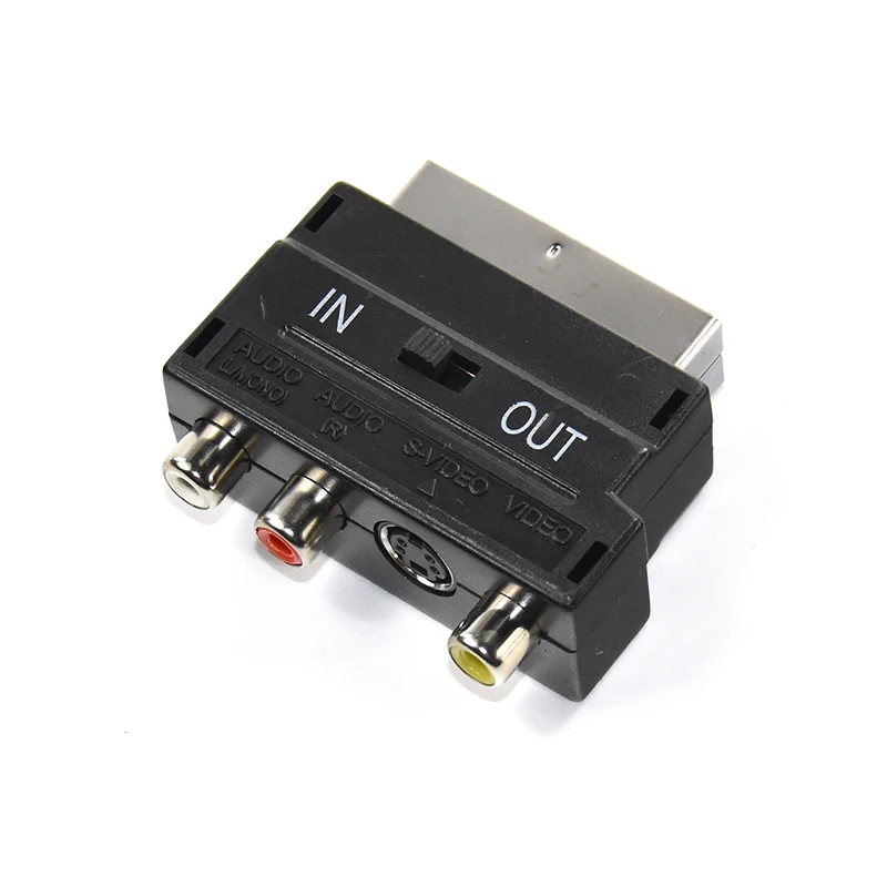 Кабель SCART 21Pin к 3RCA S Video конвертер для PS4 wii DVD RGB Scart К композитному AV ТВ аудио