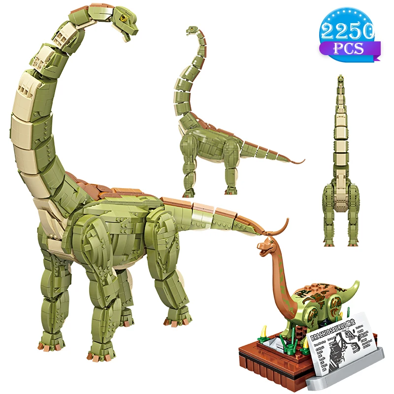 

High-tech Animals Series Jurassic Dinosaur Animal Park World Building Blocks Diy Brick Model Assembly Toys Boy's Gifts
