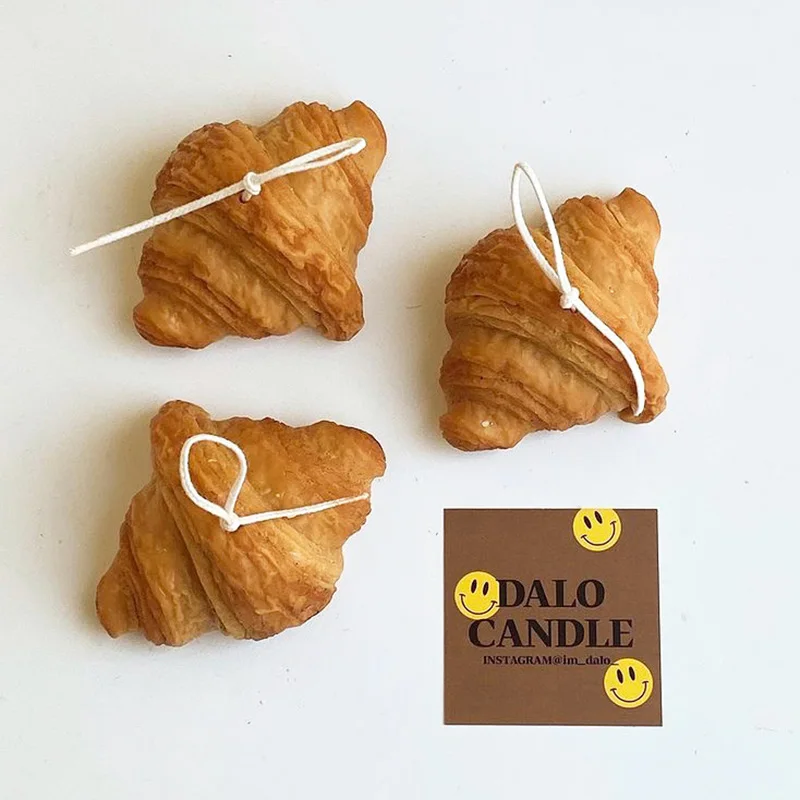 

Croissant Candle Mold French Bread Candle Silicone Mold Simulation Food Modeling Decorative Candle Making Mold