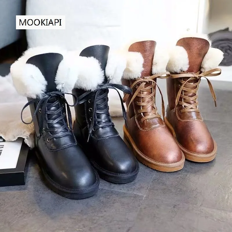 

In 2020, the latest high-quality women's snow boots of Australian brand, real sheepskin, 100% natural wool women's tall shoes