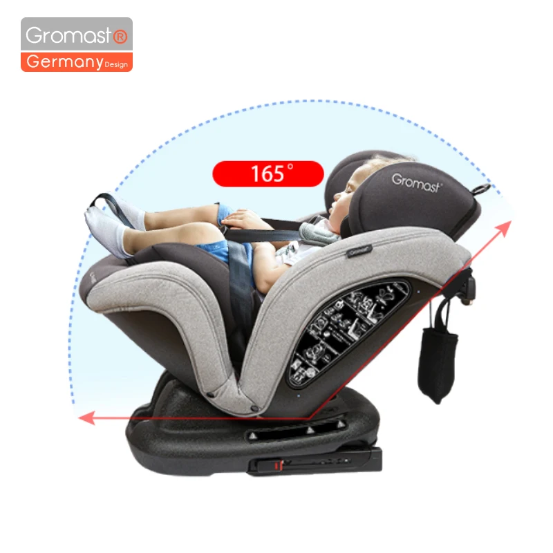 Gromast head support Adjustable 165° Baby Car Seat kids with Isofix Convertible Child Safety Booster Seat Armchair 0-12Y 9-36kg enlarge