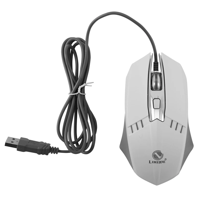 Игровая мышь LIMEIDE X2 механическая с RGB подсветкой боковое охлаждение DPI 800/1200/1600/2400