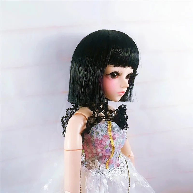 1/3 1/4 1/6 1/8 Bjd sd парик короткие волосы высокая температура провод BJD для куклы