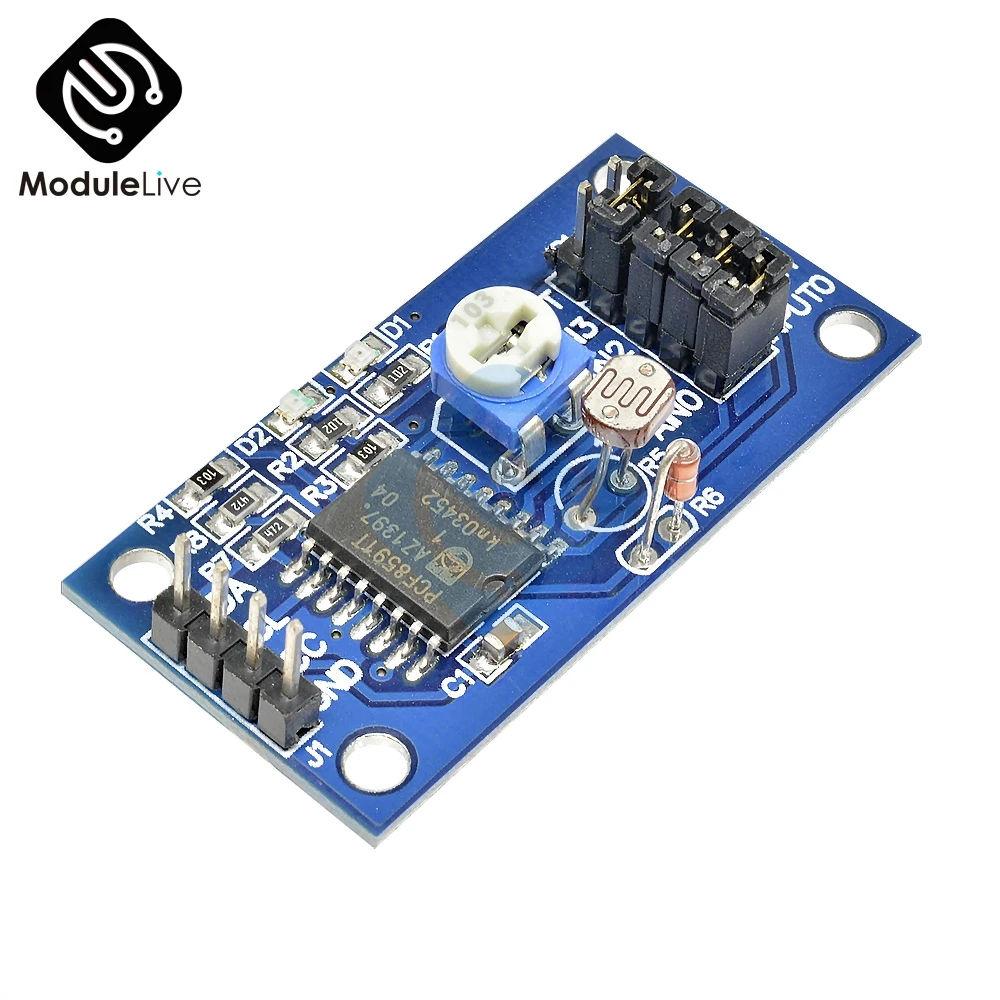 PCF8591 PCF8591T 3 V 5V одиночный низкий источник питания 4 канальный аналоговый AD DA модуль