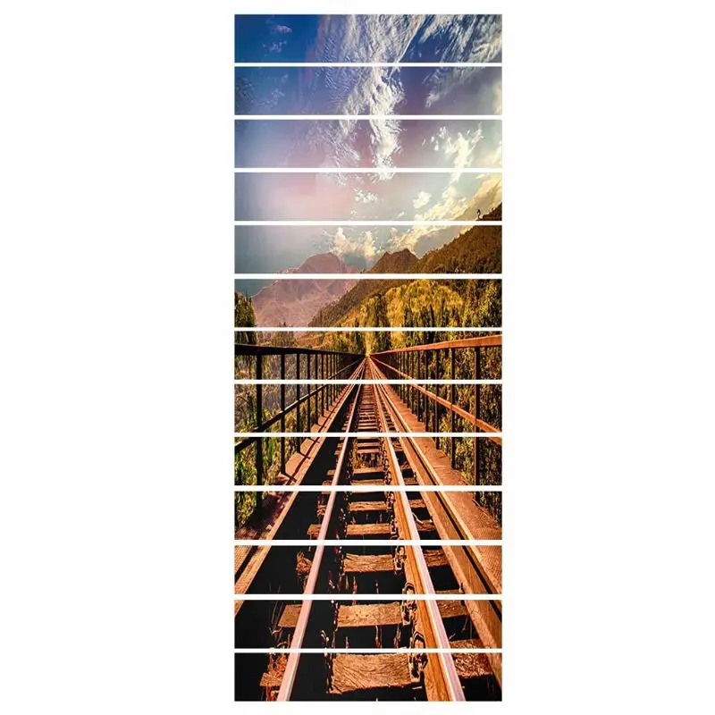 13 шт./компл. 3D наклейки для лестницы водонепроницаемые съемные самоклеящиеся DIY