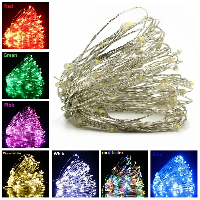 

1/2/5/10/20M Fairy Lights Copper Wire LED String lights Holiday lighting For Christmas Tree Garland Wedding Party Decoration