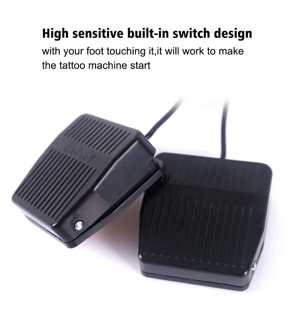 SPARK Black Plastic Tattoo Foot Pedal big Tattoo Machine Accessory Anti Slip Foot Tattoos Pedal Tools Switch Pedal Tattoo Power