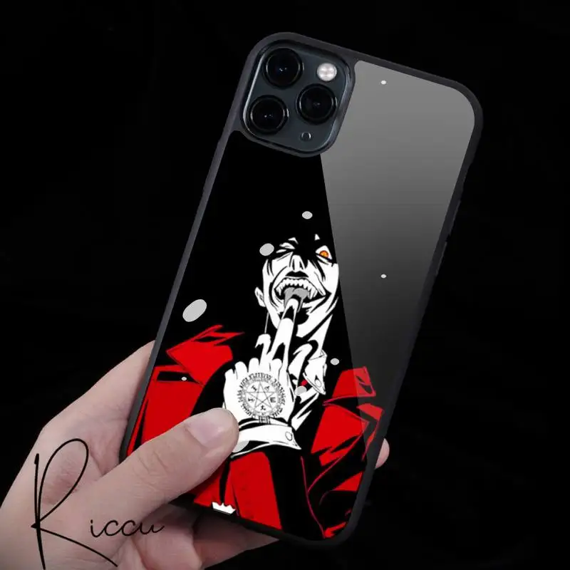 

Alucard HELLSING anime Phone Case Rubber for iPhone 12 11 Pro Max XS 8 7 6 6S Plus X 5S SE 2020 XR 12Mini case