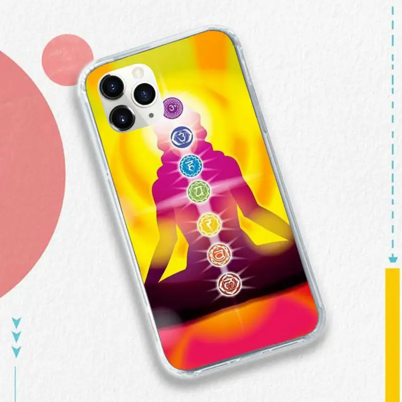 

The mandala chakra yoga pattern high quality Phone Case shell for iPhone 11 12 pro XS MAX 8 7 6 6S Plus X 5S SE 2020 XR
