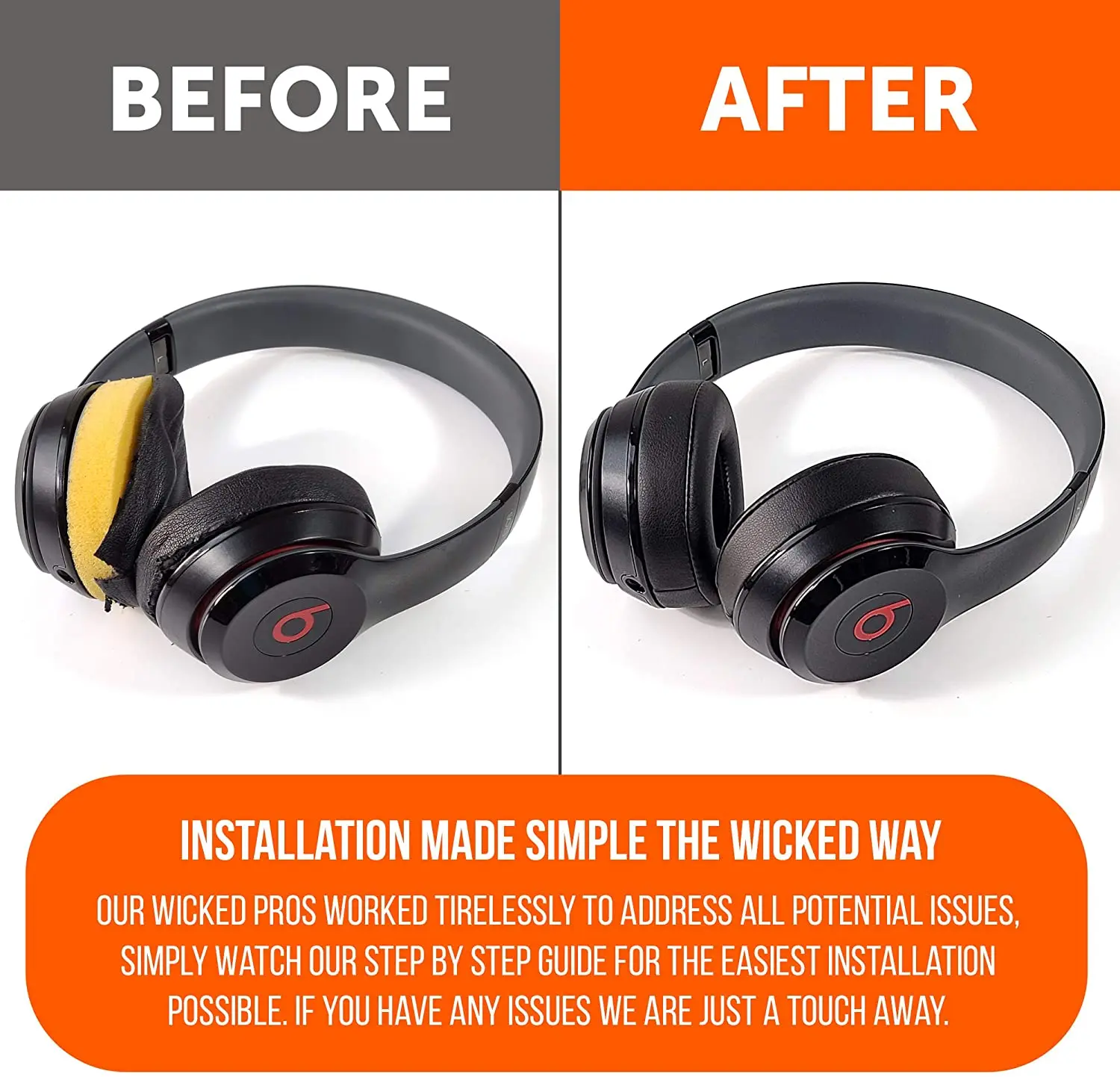 Замена Premium Beats Solo 2 Earpad - Легко устанавливаемые подушки для наушников & 3 Wireless ON-EAR.