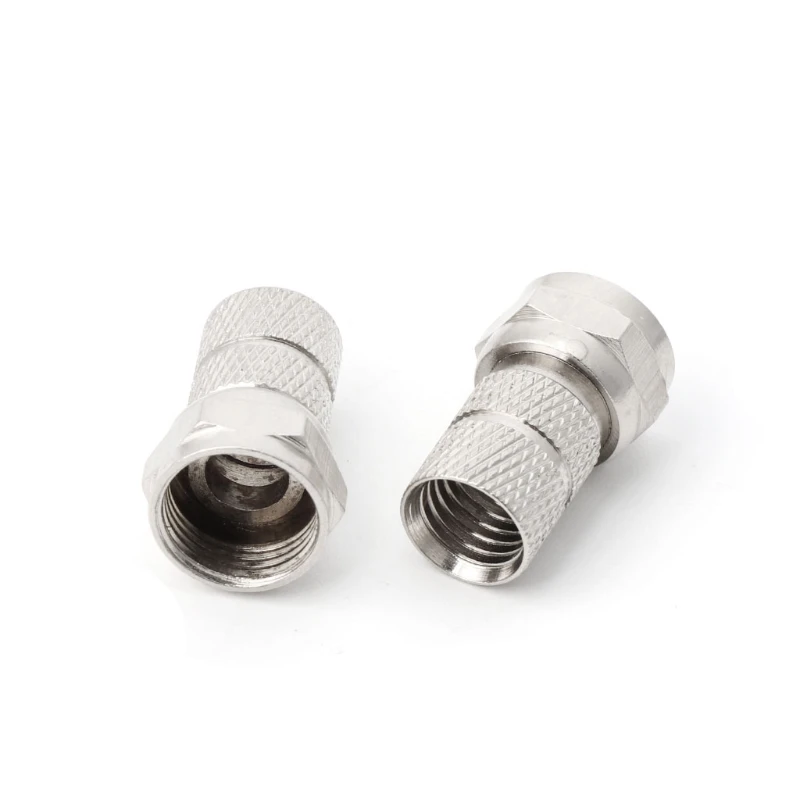 2020 Новинка 10 шт F Тип спутниковая вилка для коаксиального кабеля RG6 ТВ антенна