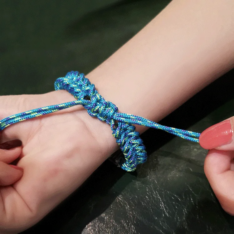 Ремешок нейлоновый для Xiaomi Mi Band 5 3 4 плетеный браслет ручной работы с регулируемой