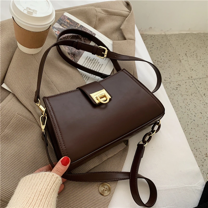 

New Luxury Women Shoulder Bags Ladies Chains Hasp Handbag Crosbody Bags Messenger Bag