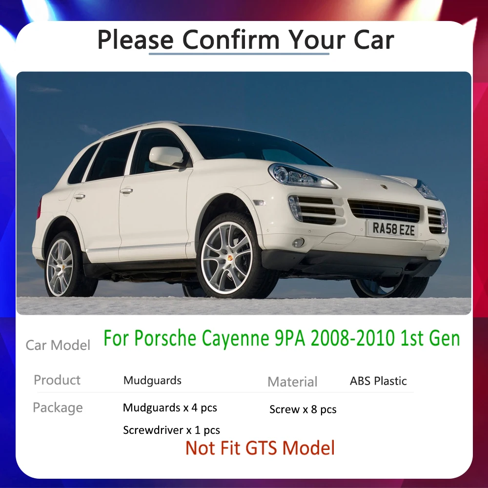 Для Porsche Cayenne 9PA Крыло защитное подкладное крепление для шин автомобиля 2008 2009 2010 Классическая защита от брызг автомобильные аксессуары товары на.