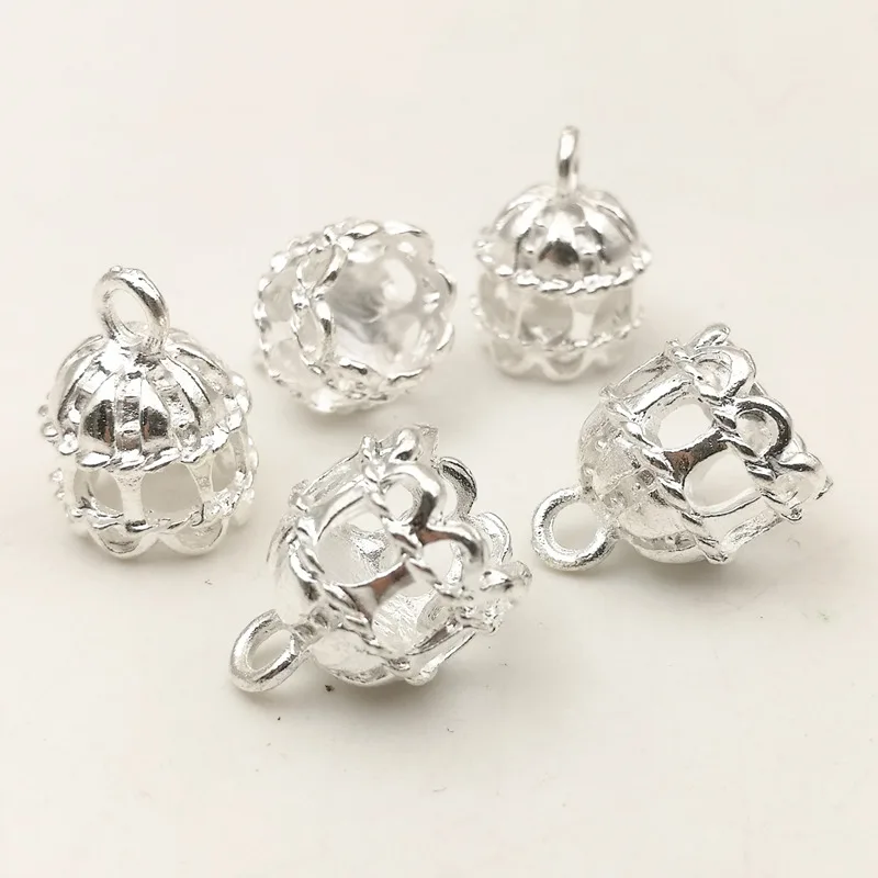 

SIXTY TOWFISH 10 Pieces/lot DIY Jewelry Accessories 11*15 mm Alloy Bird Cage Charms Pendant