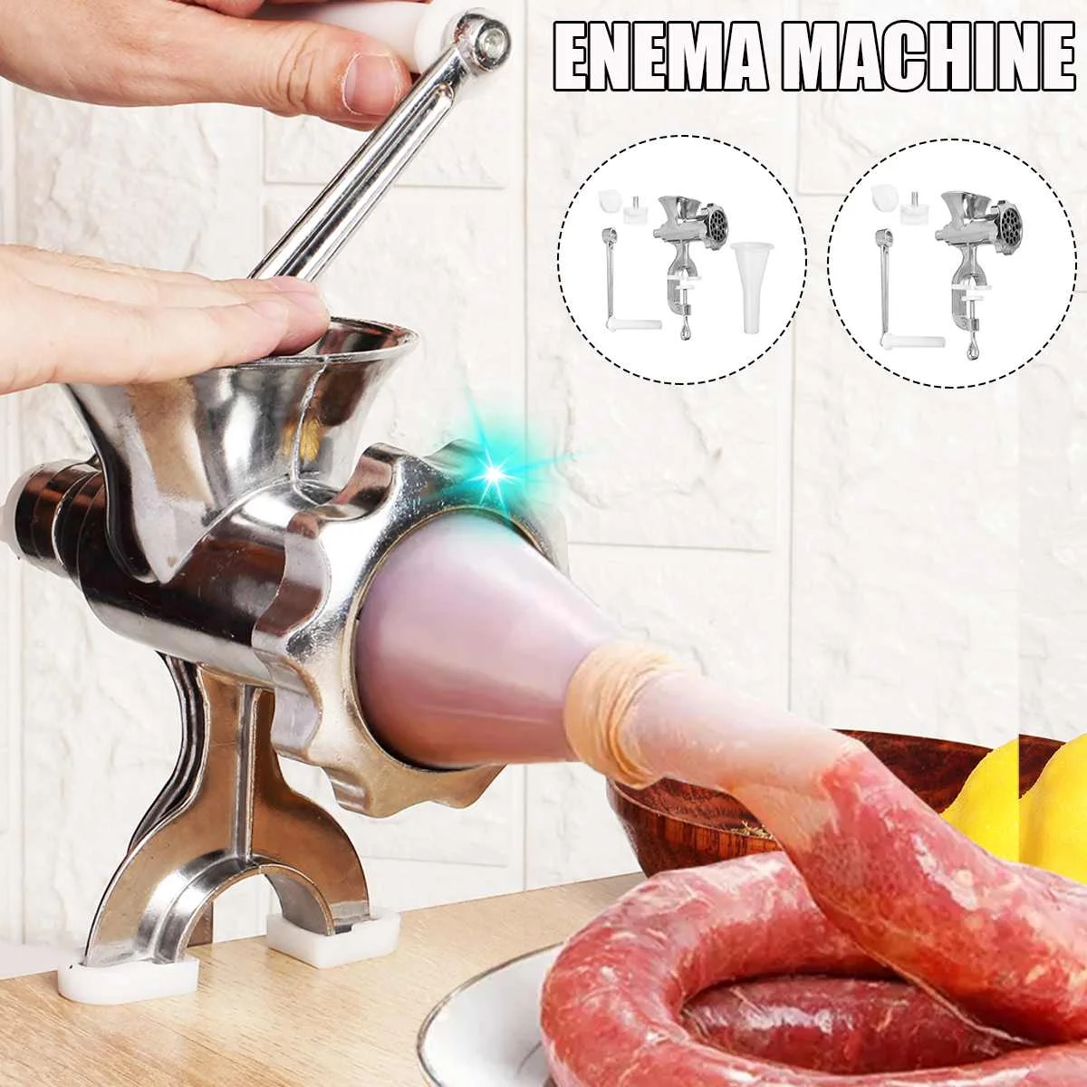 

Multi Manual Meat Grinder Sausage Noodle Grinder Handheld Gadgets Stainless Steel Mincer Pasta Maker Home Kitchen Cooking Tool