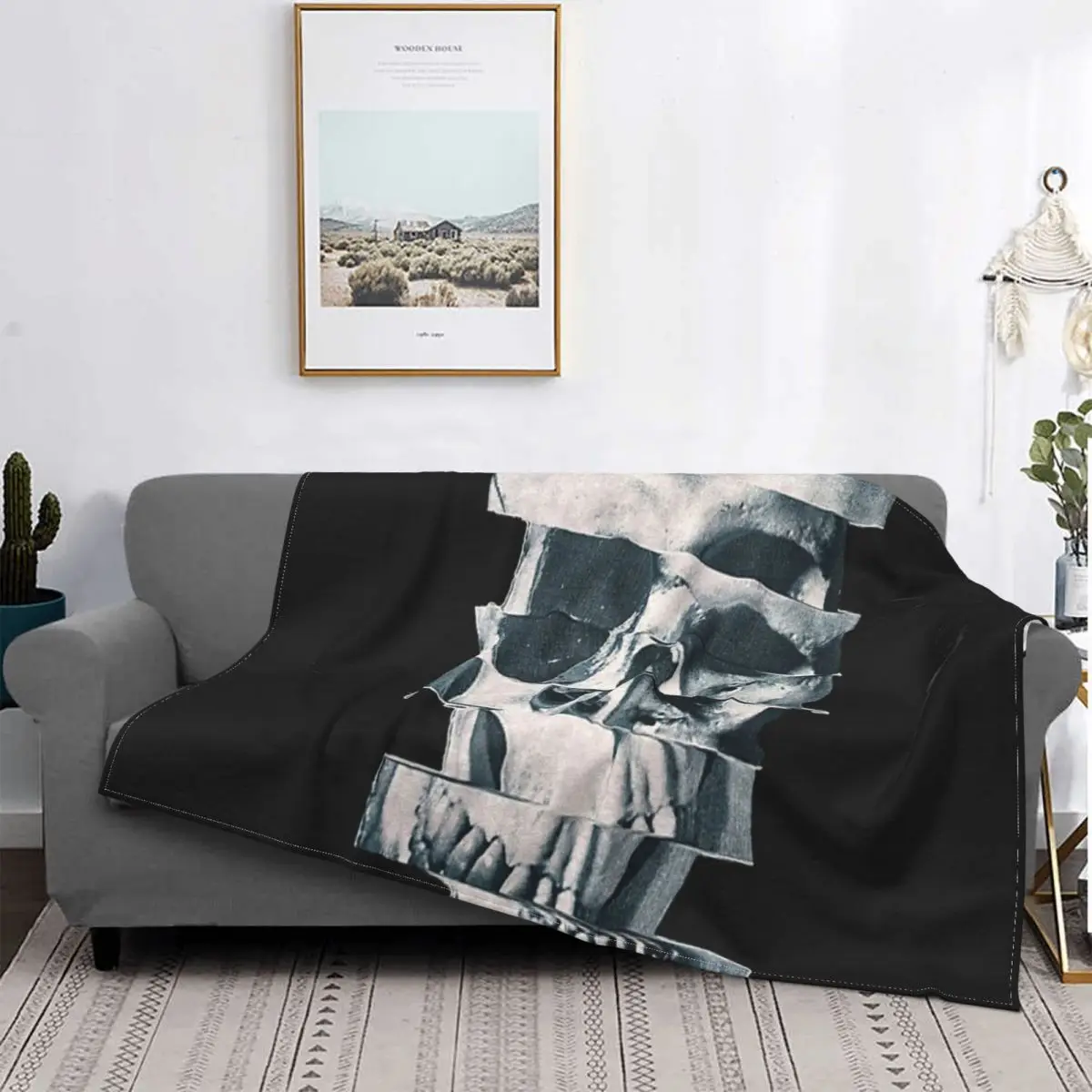 

Глитч-Манта Калавера моно для детей, кубики для cama colcha, cubierta de playa, Manta de lana