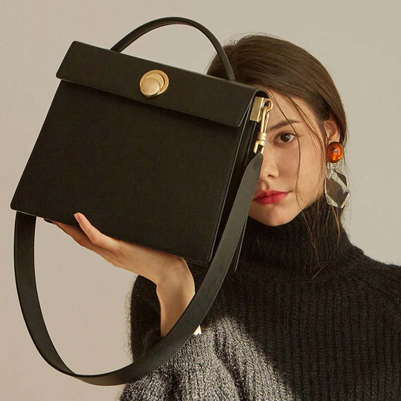 

Fashion Square Women Shoulder Bags Designer Female Crossbody Messenger Bag Luxury Pu Leather Handbags Lady Big Flap Purses 2021