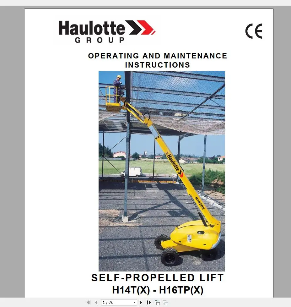 for Haulotte Work Platforms and Telehandlers Service Maintenance &amp Operators Manual Training Spare Parts 16.2GB | Автомобили и