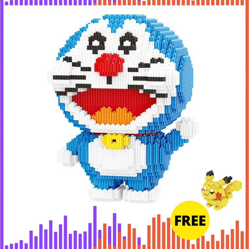 3000 + шт Мини кирпичи большой аниме мультфильм один кусок супер марионин панда