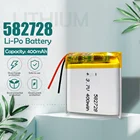 Аккумулятор литий-полимерный, 3,7 в, 400 мА  ч, 582728, для смарт-часов, GPS, Bluetooth, КПК, ноутбука, динамика
